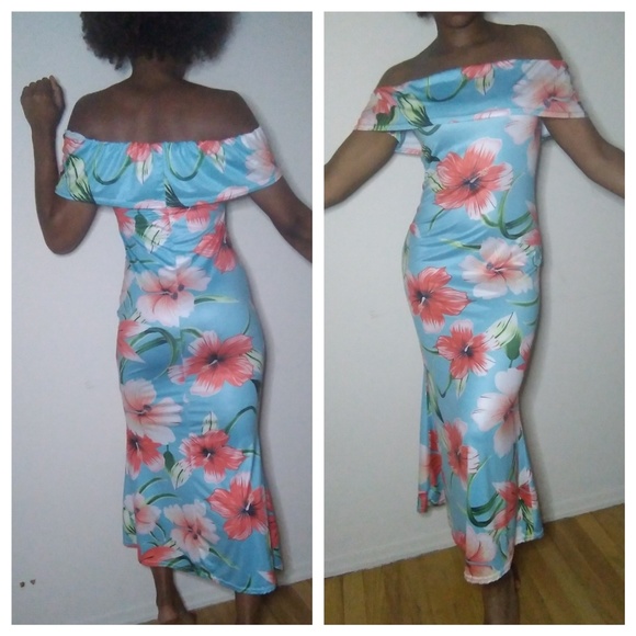 hawaiian bodycon dress